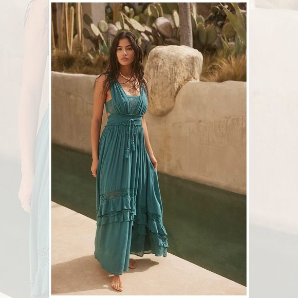 Free People NWT Santa Maria Maxi Dress Endless Summer - Picture 3 of 14
